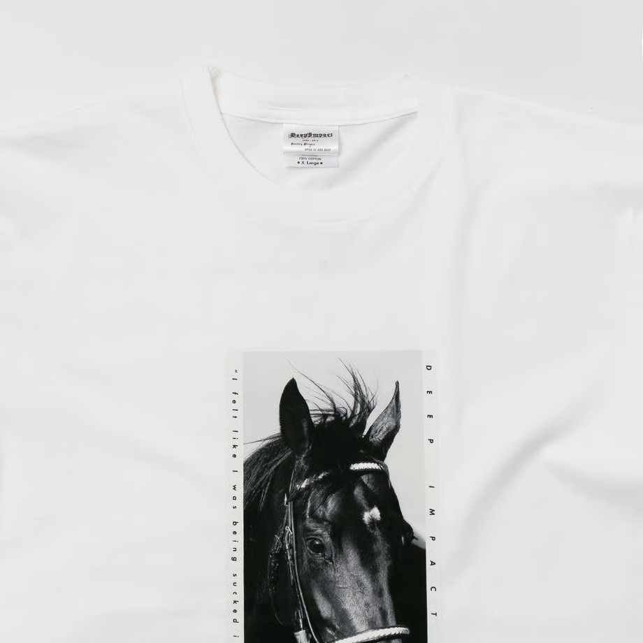 ディープインパクト TシャツB 白 Mサイズ