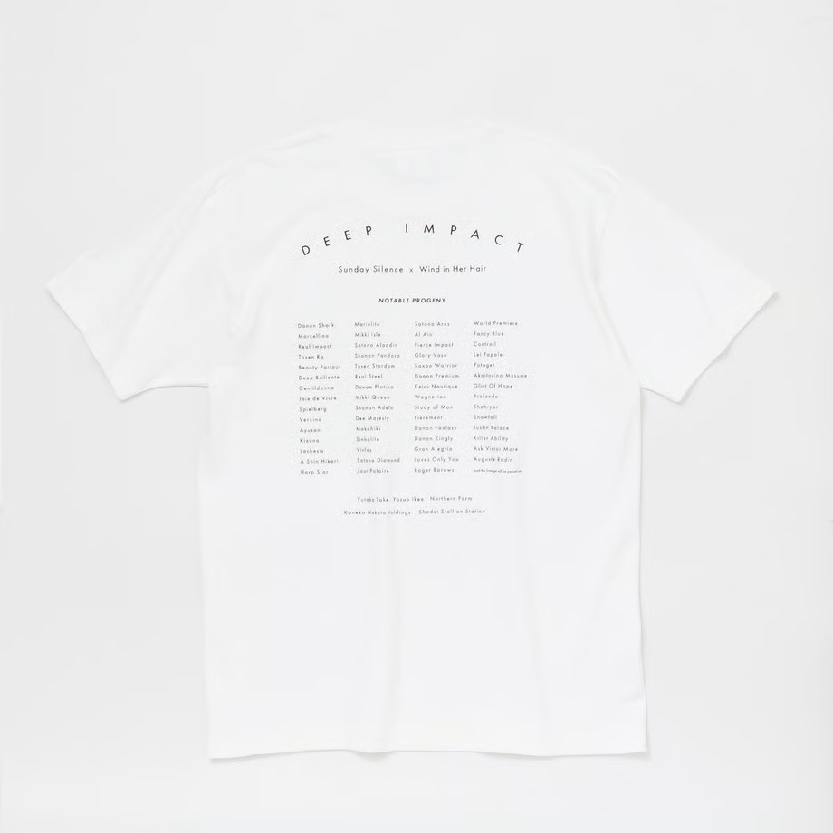 ディープインパクト TシャツC 白 Lサイズ