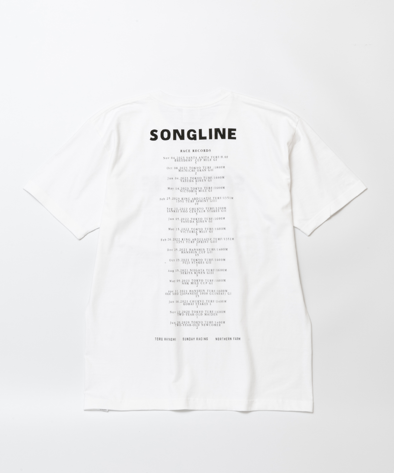 ソングライン TシャツB 白 Lサイズ