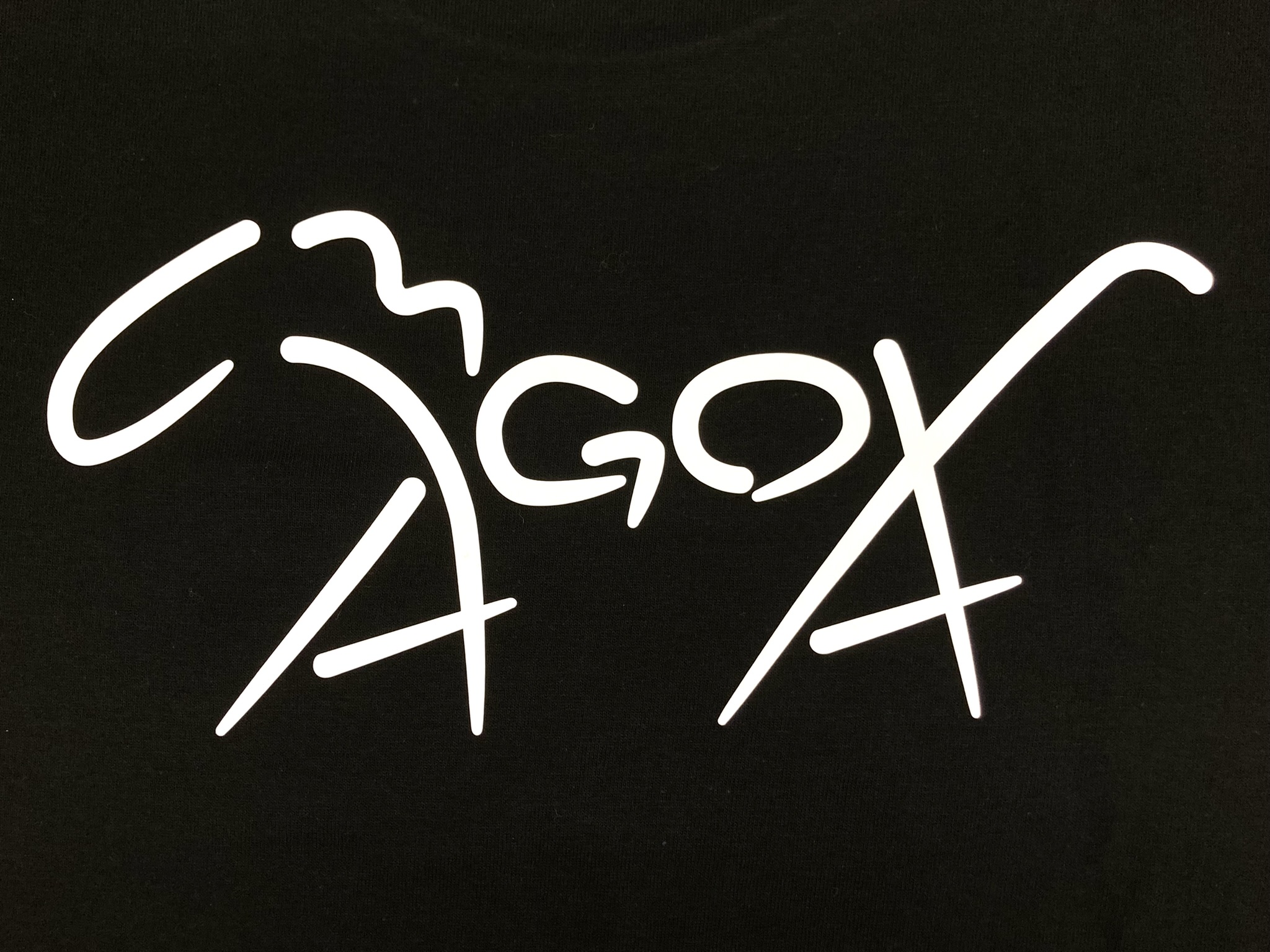 馬小屋デザインロゴ 馬小屋オリジナルTシャツ Sサイズ ブラック バックプリント