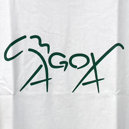 馬小屋デザインロゴ 馬小屋Tシャツ2023 Mサイズ ホワイト フロントプリント