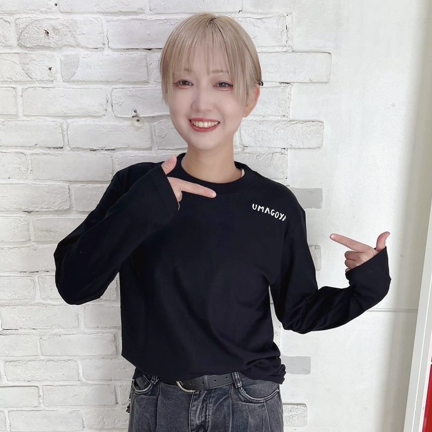 馬小屋デザインロゴ 馬小屋ロンT 2024 Lサイズ ブラック バックプリント