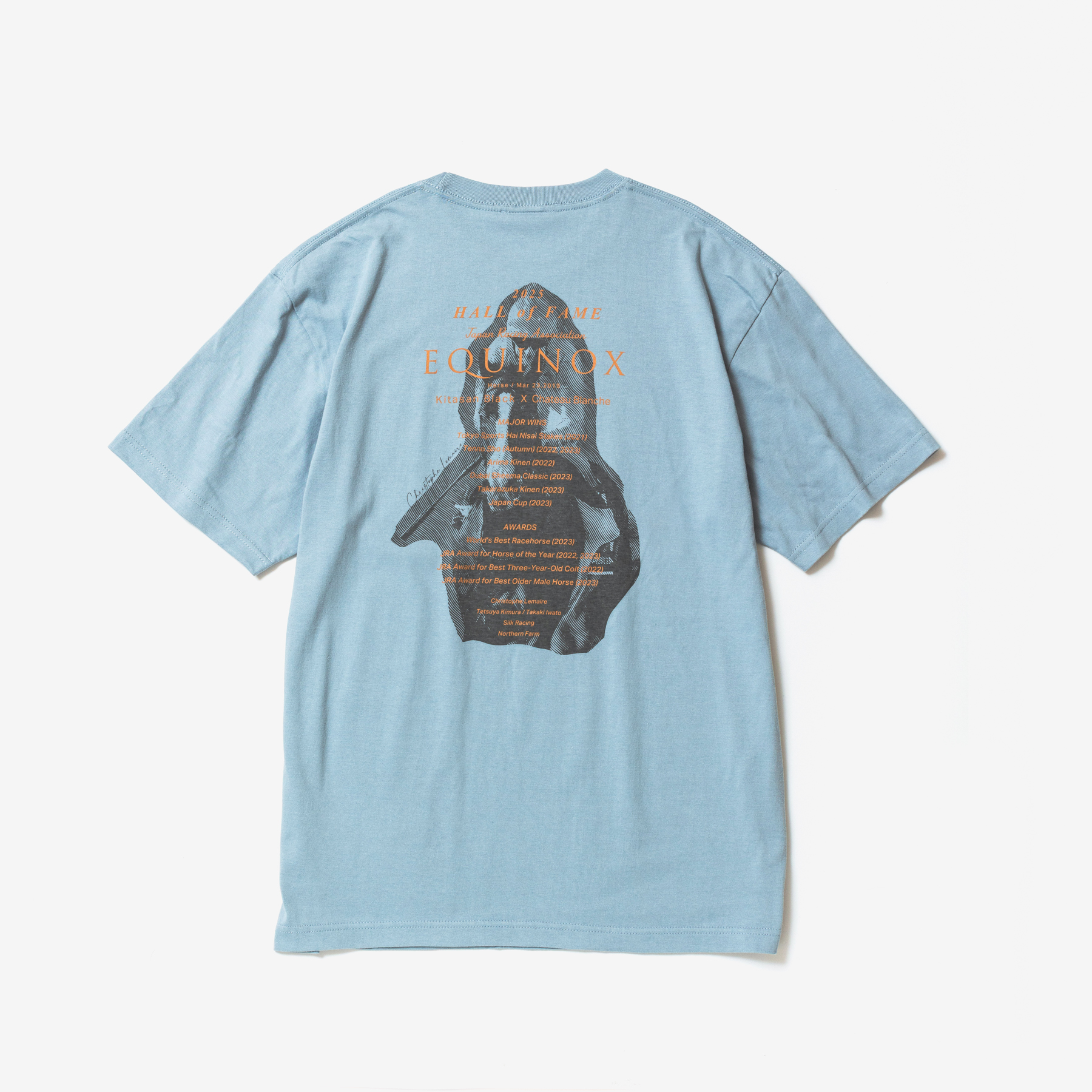 イクイノックス 顕彰馬選定記念 Tシャツ B ブルー Lサイズ