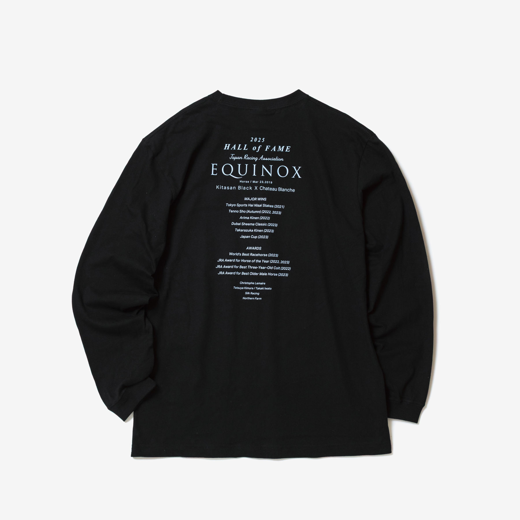 イクイノックス 顕彰馬選定記念 ロングスリーブTシャツ ブラック Mサイズ