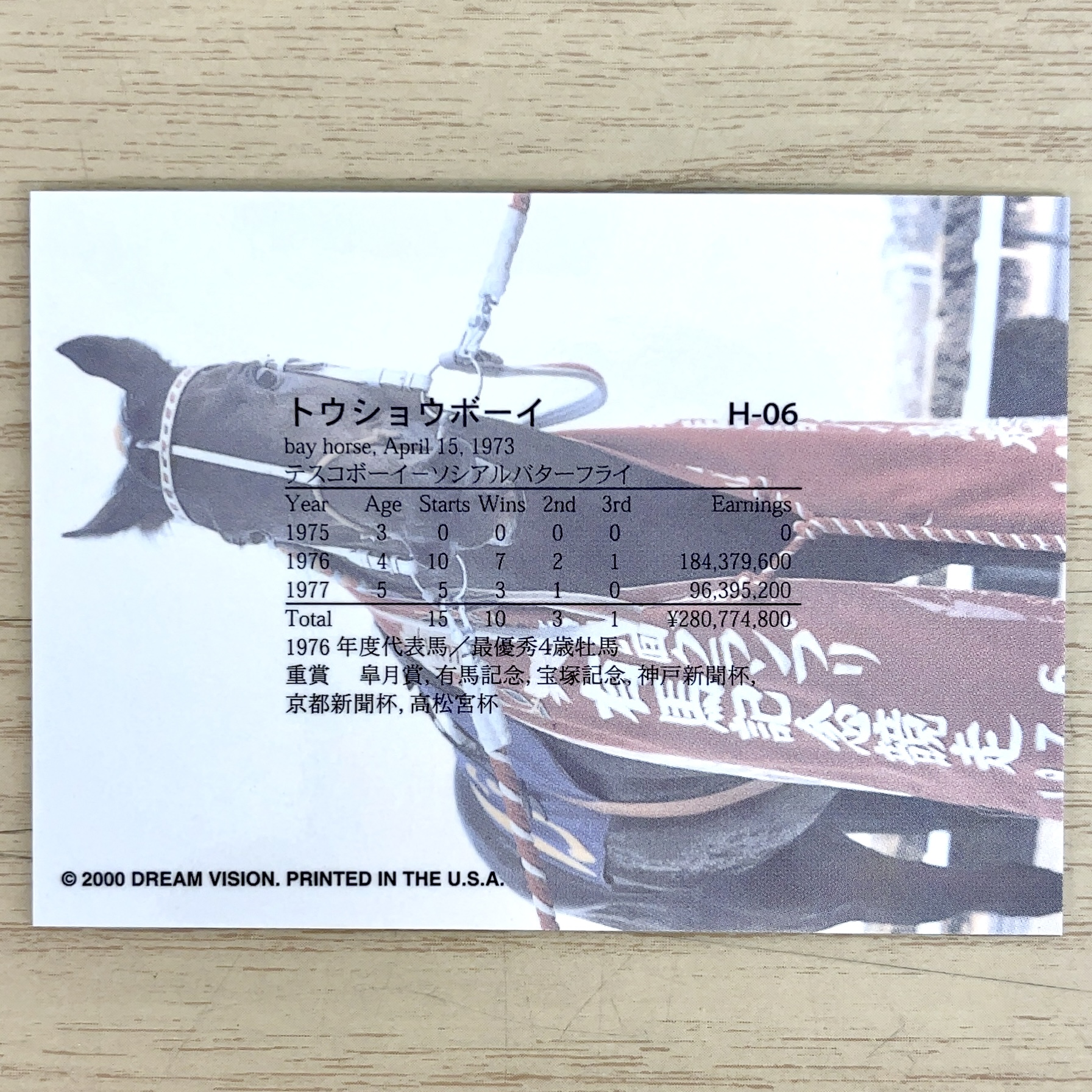 The Victory 2000 サンプルLegend H-06 トウショウボーイ