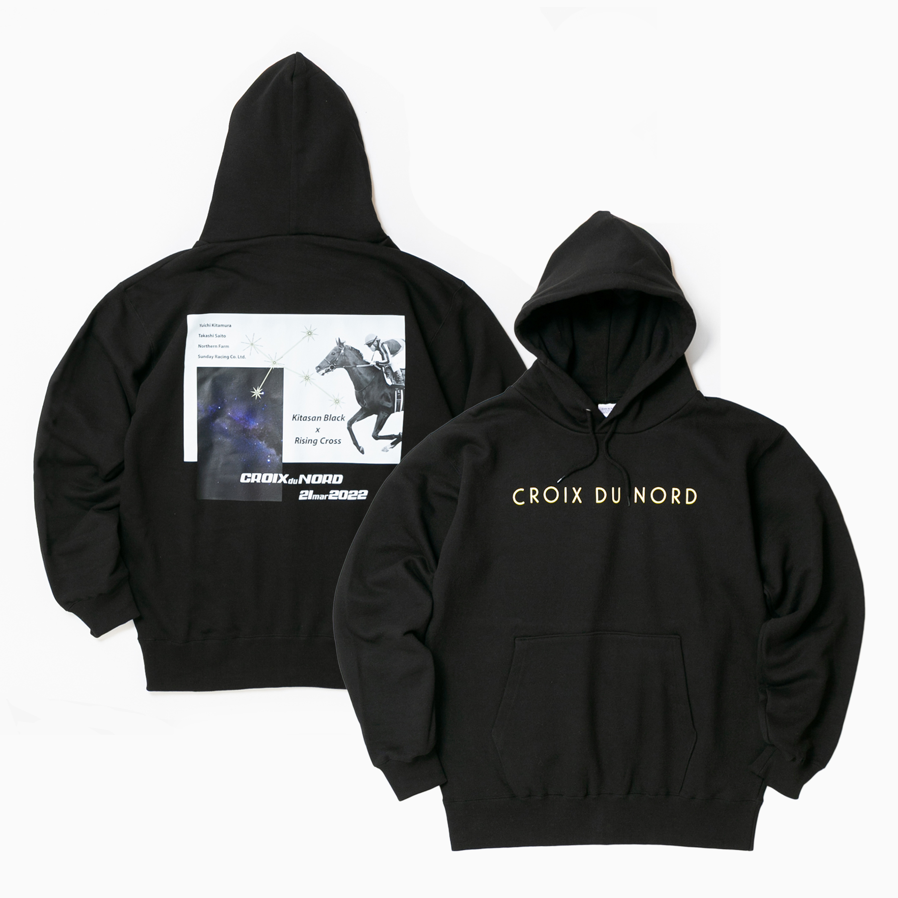 クロワデュノール  パーカー 黒 Mサイズ