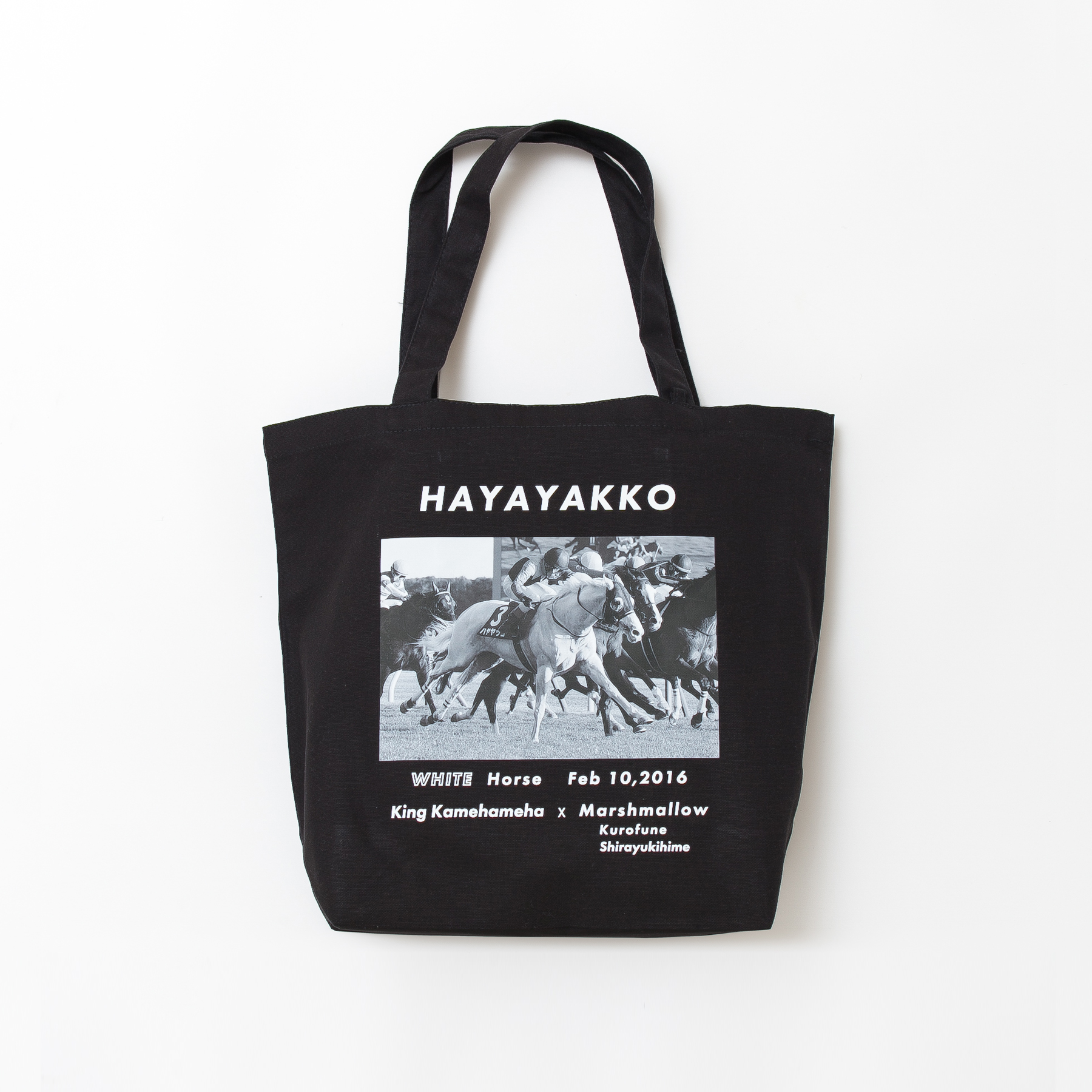 ハヤヤッコ トートバッグ 黒