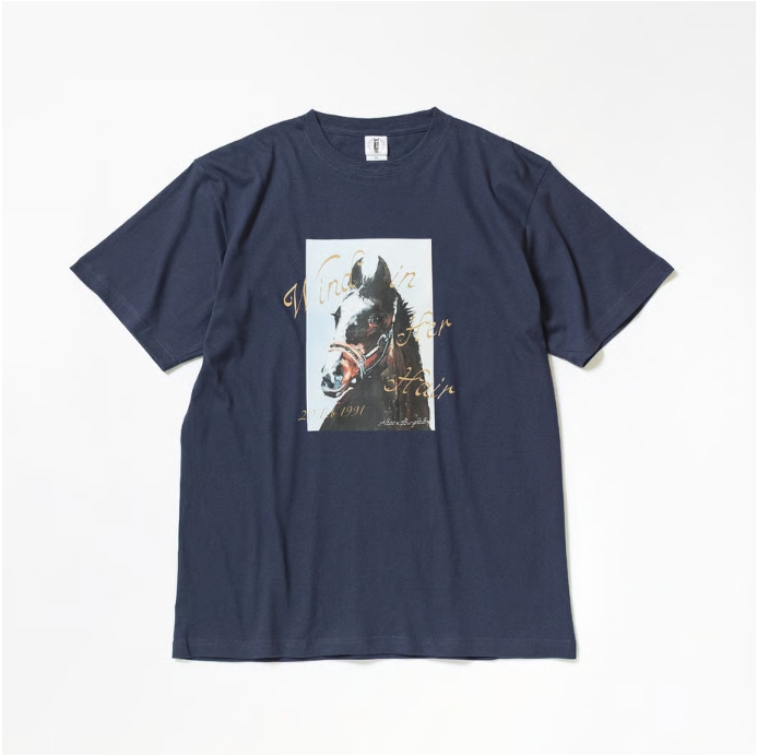 ウインドインハーヘア グラフィカルTシャツ Aタイプ ネイビー Mサイズ