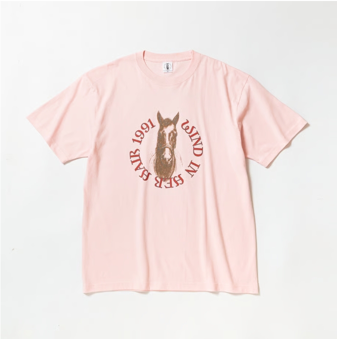 ウインドインハーヘア グラフィカルTシャツ Bタイプ ピンク Mサイズ