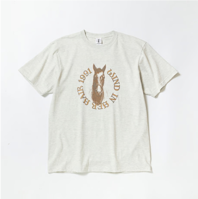 ウインドインハーヘア グラフィカルTシャツ Bタイプ グレー Mサイズ