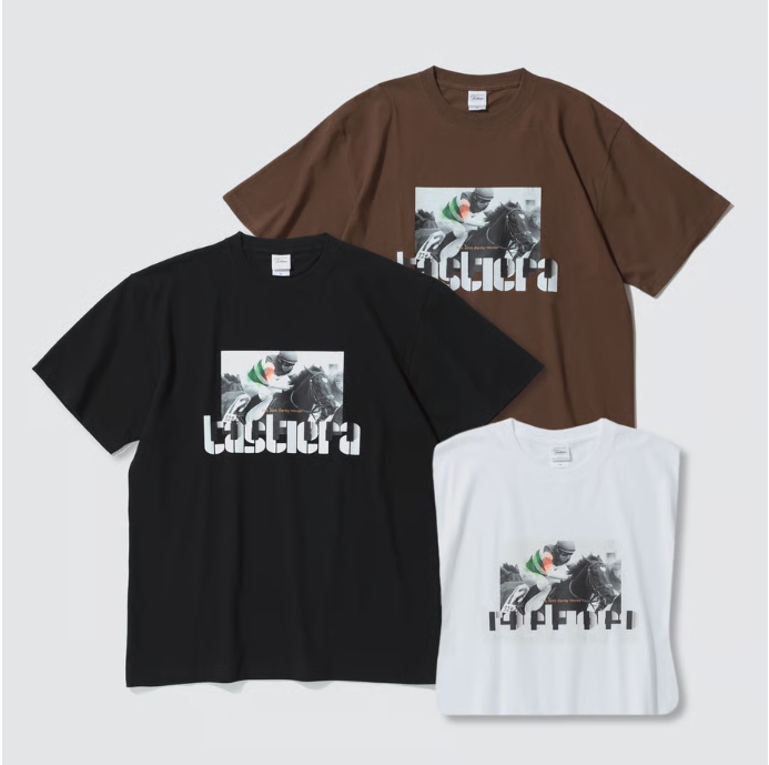タスティエーラ グラフィカルTシャツ Aタイプ ブラック Lサイズ