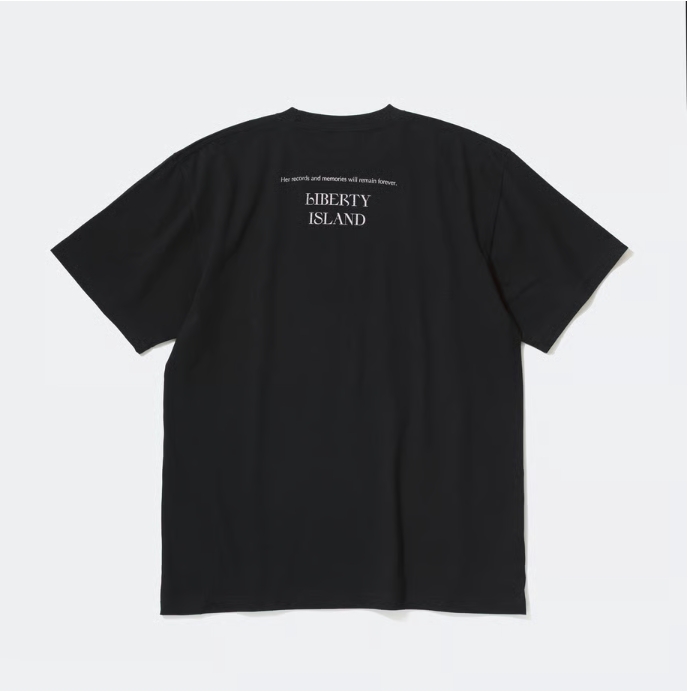 リバティアイランド グラフィカルTシャツ Aタイプ ブラック Mサイズ