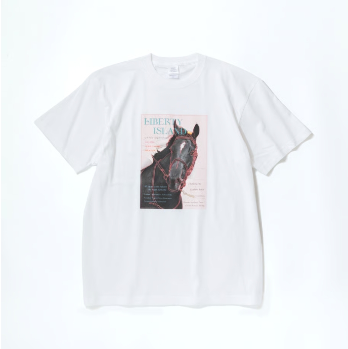 リバティアイランド グラフィカルTシャツ Aタイプ ホワイト Mサイズ