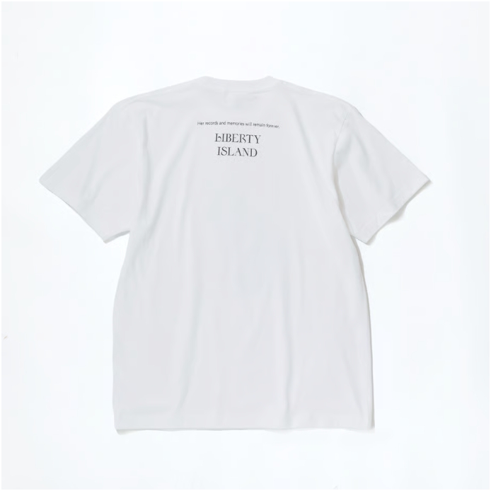 リバティアイランド グラフィカルTシャツ Aタイプ ホワイト Mサイズ