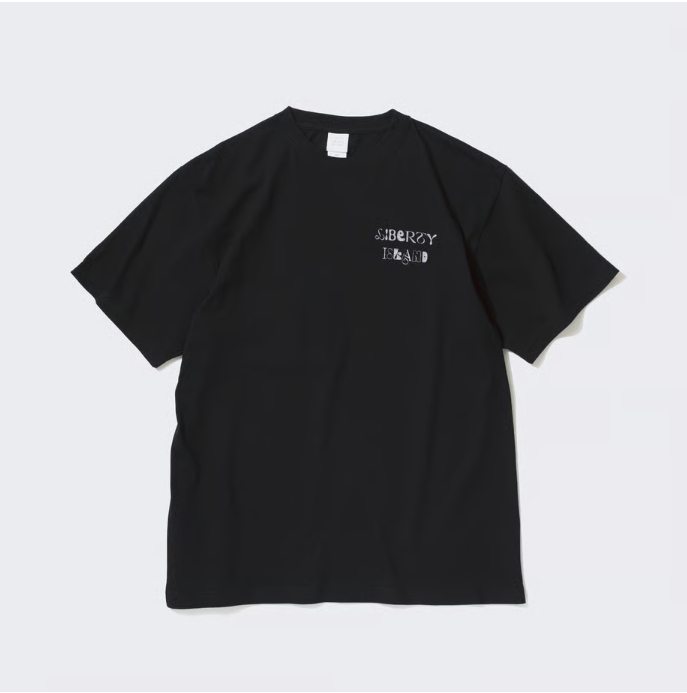 リバティアイランド グラフィカルTシャツ Bタイプ ブラック Lサイズ