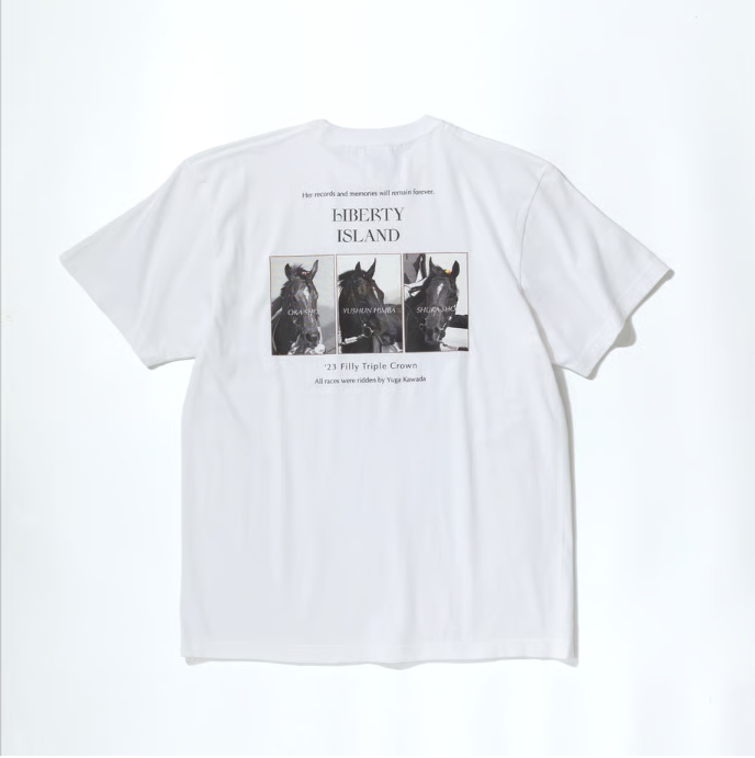 リバティアイランド グラフィカルTシャツ Bタイプ ホワイト Mサイズ