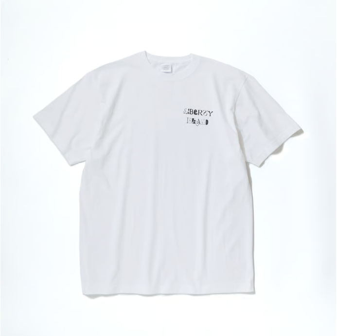 リバティアイランド グラフィカルTシャツ Bタイプ ホワイト Lサイズ